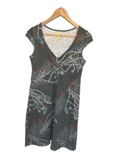 Lole women’s Grey Floral  Cotton Cap Sleeve Mini Dress Sz S