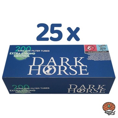 Dark Horse Extra Strong Menthol Filterhülsen King Size (25x 200 Stück)