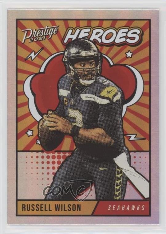 2021 Panini Prestige Heroes Russell Wilson #HE-1 0us5