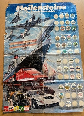 Meilenstein der Verkehrsgeschichte Poster mit 32 Knibbelbilder  1982