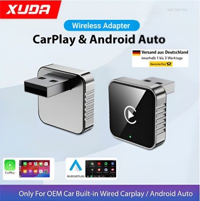 MINI |Kabelloser CarPlay Adapter USB | Android Auto Wireless | USB A Type-C Adap