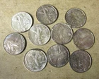 Ten 1/10 oz .999 SILVER Walking Liberty Rounds Coins Bullion - BINo
