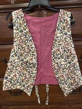 Vintage Homemade Cut and Sew Vest With Sewing...