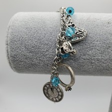 DISNEY CINDERELLA STYLE CHARM BRACELET 7-9". Used