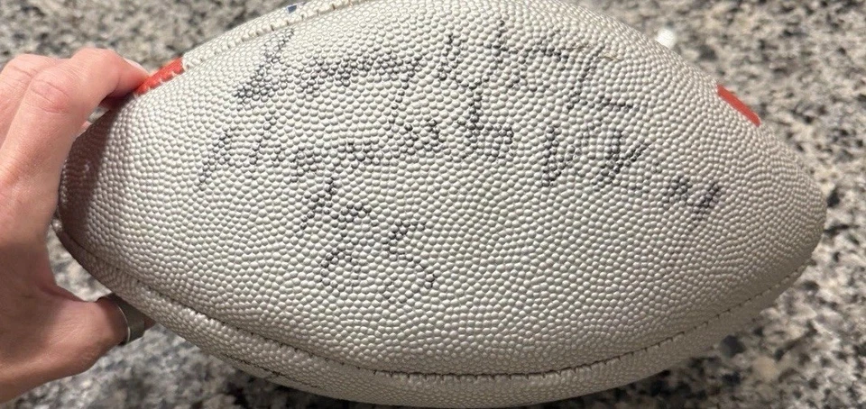 MN Vikings Sammy Blanco Tommy Kramer Doble Firmado Auto Fútbol Estate Foto 3 de 4