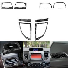 8X Carbon Fiber Interior Set Dash Air Vent Co...