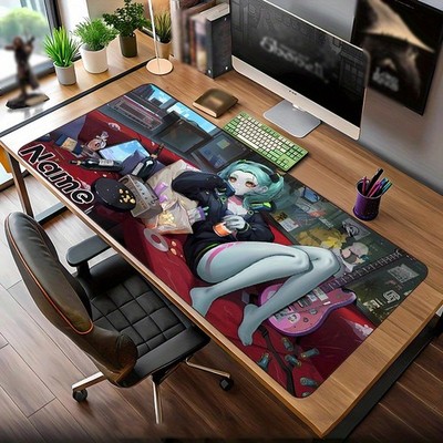 40*90cmcyberpunk rebecca 3 Themed mouse pad non-slip rubber desk mat customizabl