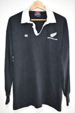Vintage New Zealand Canterbury 1990s Rugby Shirt Jersey Made NZ Mens Large 42