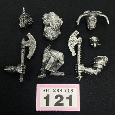 Warhammer Aos, realm chaos, 1992, minotaur lord, doombull, oop, classic, metal