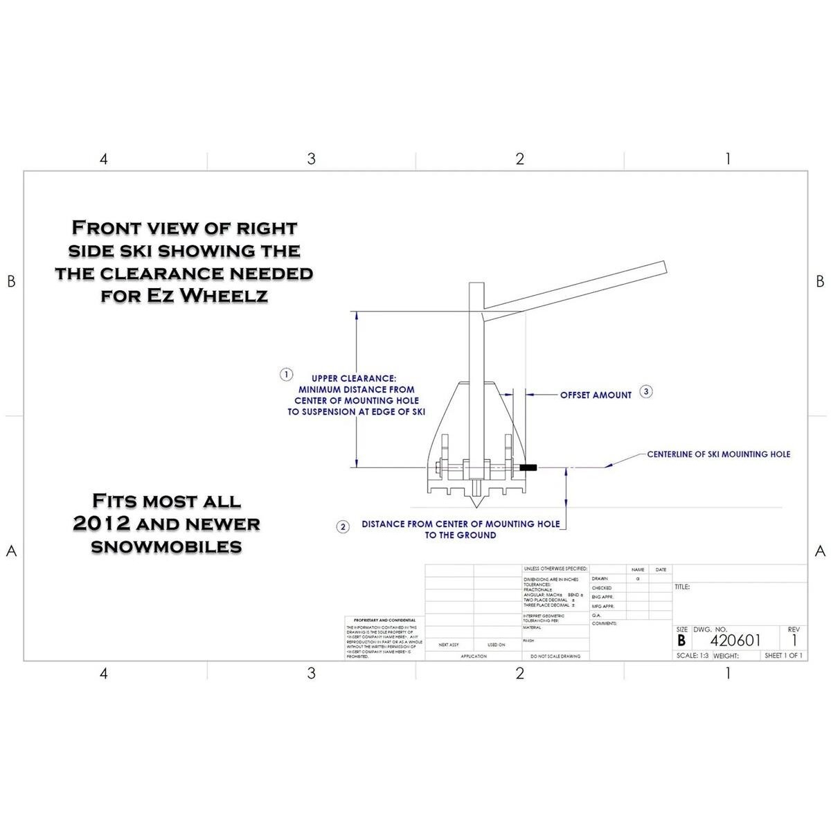 Terick Solutions 10 in. Wide 1 in. Offset EZ Wheelz EZW-10100C