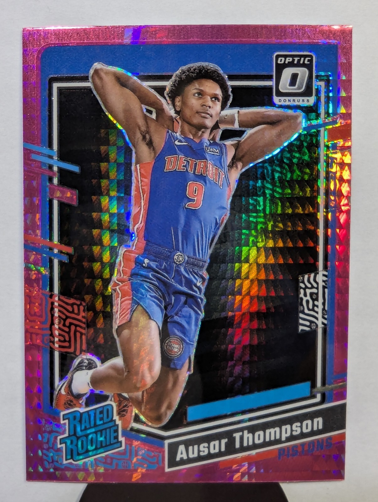 2023-24 Panini Donruss Optic - Rated Rookie Ausar Thompson #235 Pink Hyper Prizm