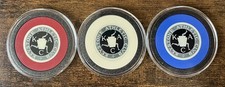 RARE Keystone Athletic Club USPC Poker Chip Lot Crest & Seal 1920s PITTSBURGH