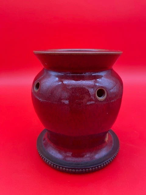 Calentador de cera de vela PartyLite Barn rojo marroquí especias té luz Foto 3 de 4