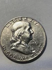 1962 D  FULL CRACK Franklin Half Dollar        N520