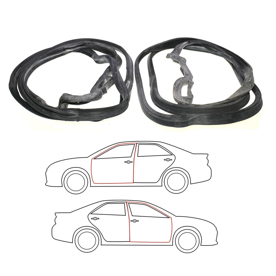 Restripa de intemperie para puerta delantera Fit Mercedes-Benz W123 200D 220 240D 250 280E 300TD Foto 4 de 4