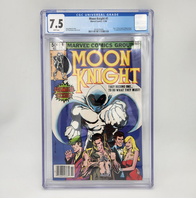 Moon Knight #1 CGC 7.5 White Pages Marvel Comics 1980 Cert 3834626008 *Key Issue