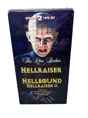 Hellraiser & Hellraiser 2: Hellbound (VHS, 1994) Horror 2 Tape Set Clive Barker