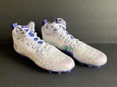 Under Armour Spotlight Clone Womens 3026342-100 White Football Cleats Size 12