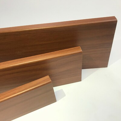 Sockelleisten & Architravbretter - Bullnose - Foliert MDF - Weiß, Eiche, Grau, Nussbaum