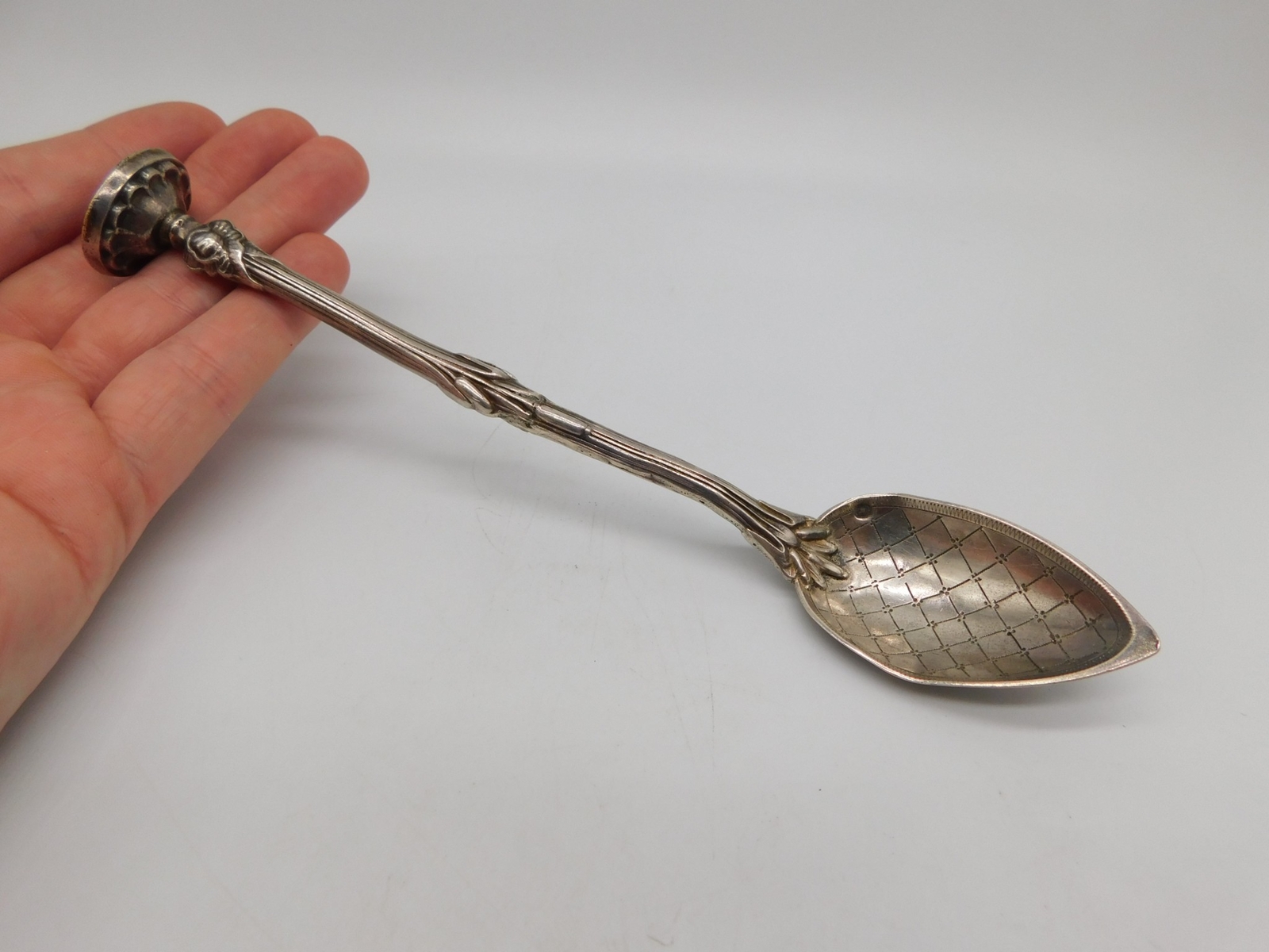 ANTIQUE FRENCH STERLING SILVER HOT CHOCOLATE MUDDLER SERVING SPOON eBay
