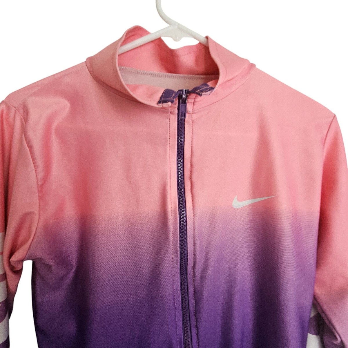 Nike Jacket Zip Up Jacket Women Purple Pink Ombre Athletic
