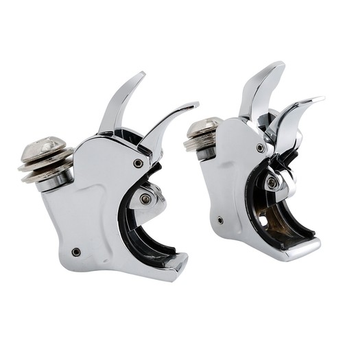 39mm Front Fork Windshield Clamps For Harley Sportster Xl 883 1200 Dyna Models - Picture 9 of 10
