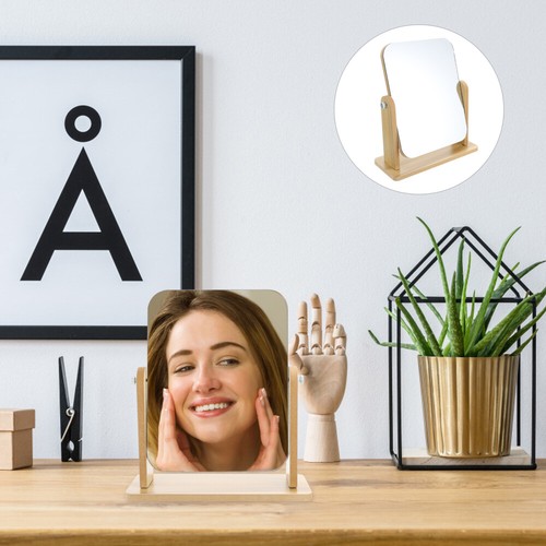 Rotating Vanity Mirror Makeup with Stand Mirrors for Bedroom Travel - 第 5/12 張圖片