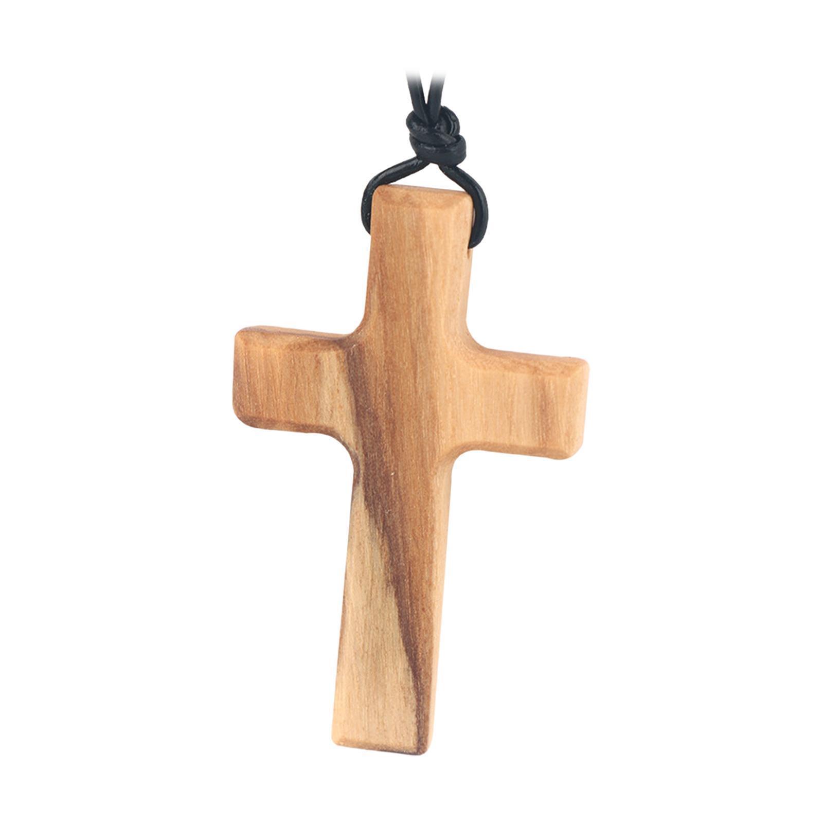 Collier Croix en Bois