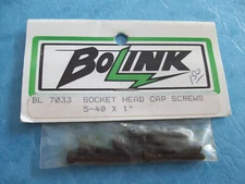 VINTAGE BOLINK 7033 SOCKET HEAD CAP SCREWS 5-40 X 1'' BL-7033 NIP