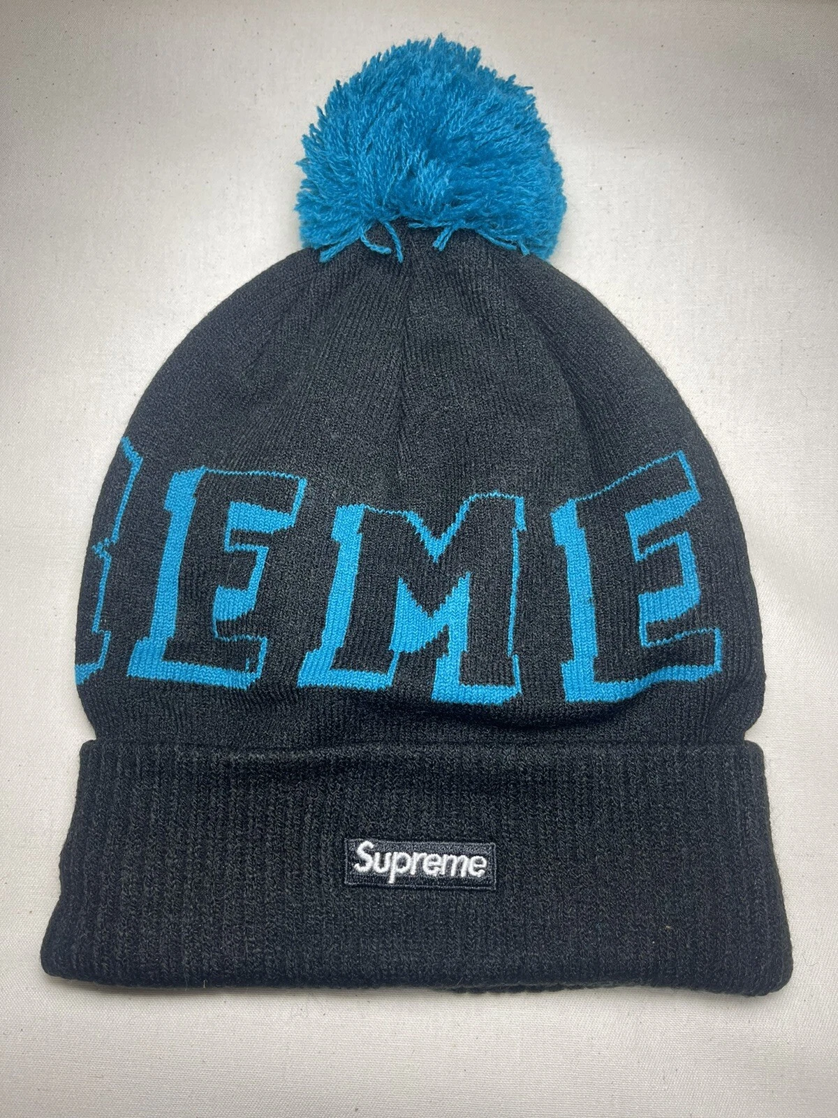 Brand New Collectible Supreme New Era Banner Beanie Black O/S F/W 15