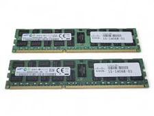 Lot of 2 Samsung 16GB 2Rx4 PC3-14900R 1866MT/S DDR3 RDIMM Server Memory