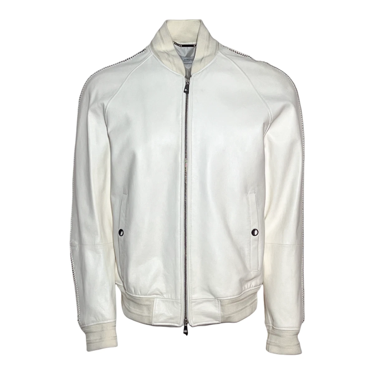 Versace Collection Coats, Jackets & Vests Leather Outer Shell for