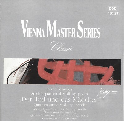 Vienna Master Series: Frank Schubert: Der Tod und das Madchen (Cd 1988)