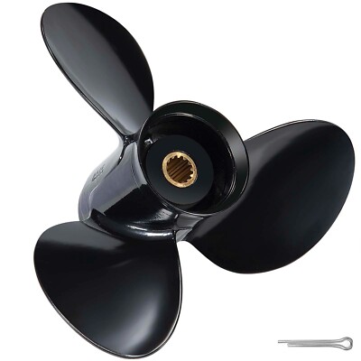 12.25 x 15 Aluminum Outboard Propeller fit Evinrude 40-75HP 13 Spline Tooth,RH