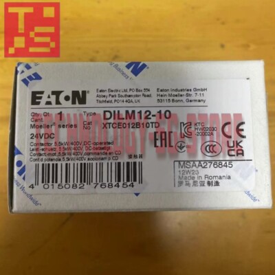 Eaton Moeller DILM12-10 24VDC Contactor# 1pcs New In Box