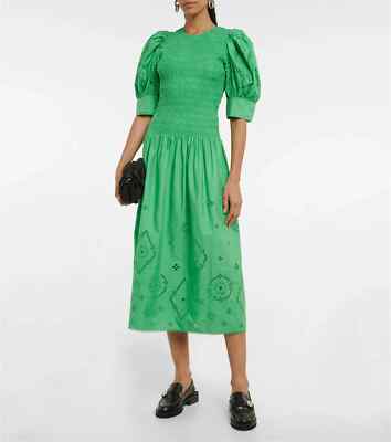 broderie anglaise dress green Posie Broderie Anglaise Maxi Dress
