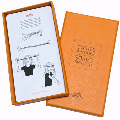 MINT Sealed Hermes Scarf Knotting Cards 'Cartes a Nouer