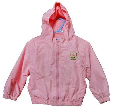 Girls Pink Windbreaker Style Jacket Size 3T