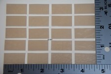 0034.30 -20 LIGHT PEACH CREAM 1/2" x 1" BULLSEYE 3mm GLASS 90 COE TESTED FUSIBLE