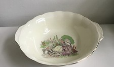 Serving/Fruit Bowl/Dish Grindley Creampetal England Large/Crinoline Lady Vintage