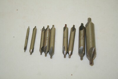 Konvolut 9 x Zentrierbohrer ~ Pilotbohrer in sehr gutem Zustand ~ Made in USA (SC41)