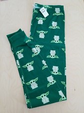 NWT HANNA ANDERSSON STAR WARS THE CHILD BABY YODA GREEN PAJAMA PANTS UNISEX XL