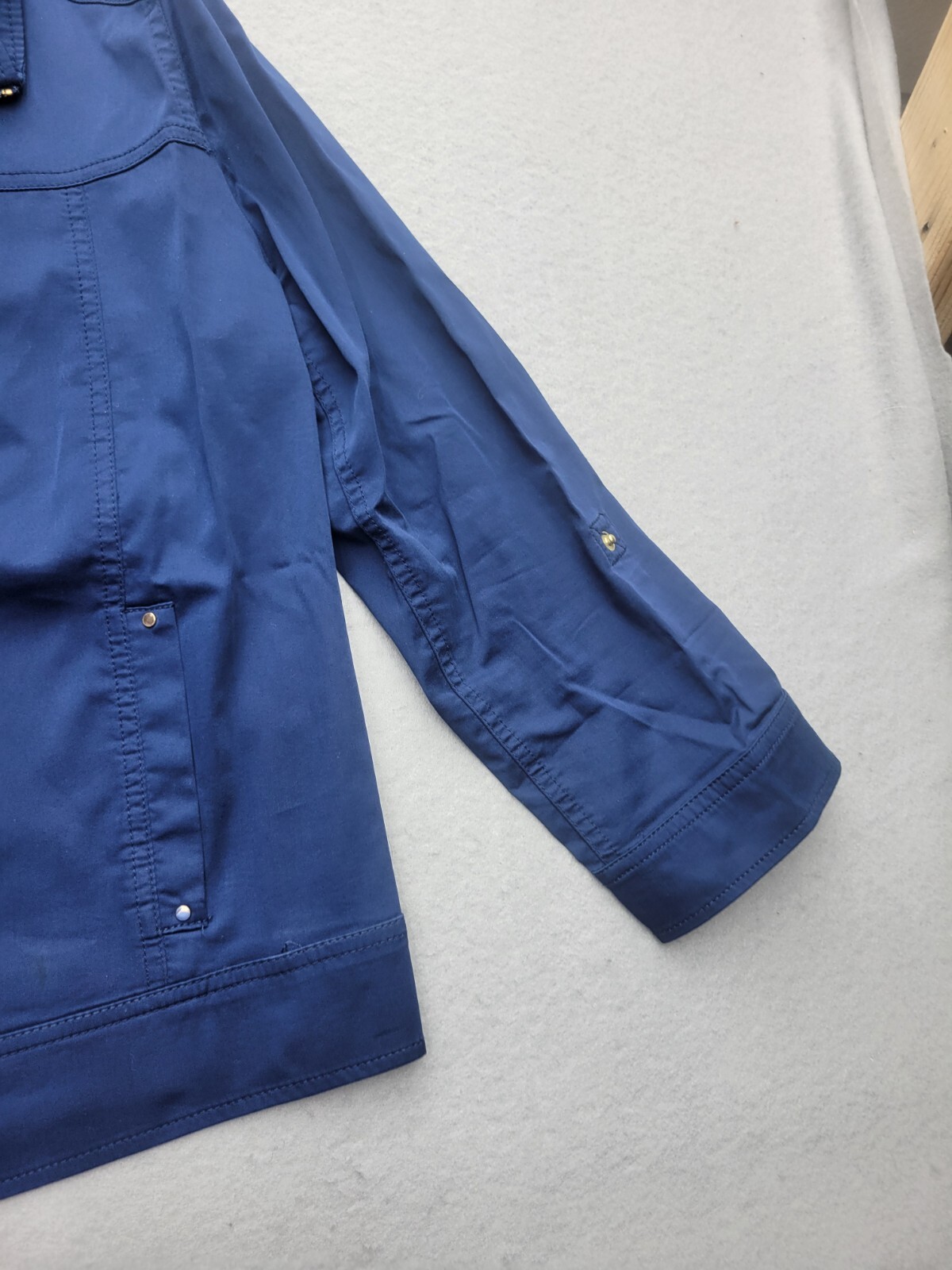 Chico's Women Jacket 2 Blue Basic Jacket Short Lo… - image 2