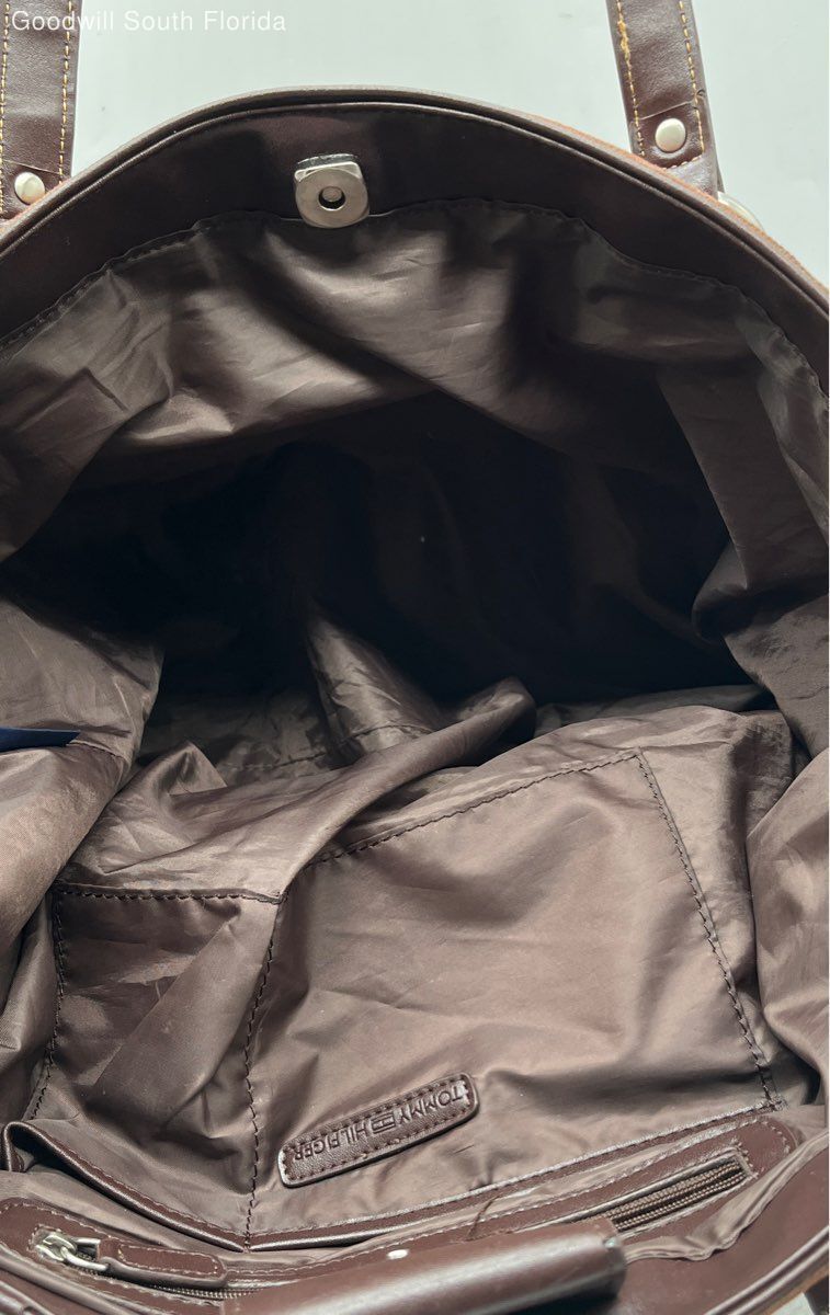 Tommy Hilfiger Womens Brown Studded Inner Pocket … - image 4