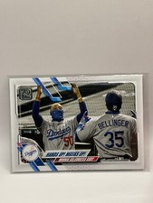 2021 Topps #303 Hands Up! Masks Up! Los Angeles Dodgers