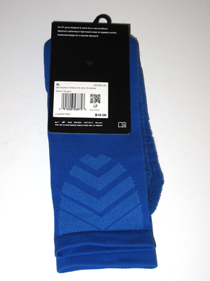 NIKE Men's Vapor Crew Socks Size 12-15 Football Dri-Fit Cobalt