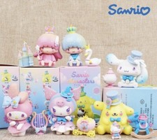 Sanrio 6PC Set Toys My Melody Kuromi Anime Small Figure Cinnamoroll Kawaii Doll