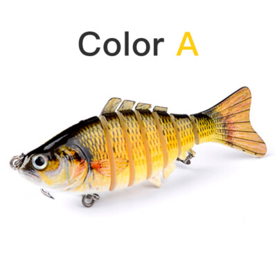 7 Segment Swimbait Lures Crankbait Hooks Multi-joint with steel balls 10cm/15.5g