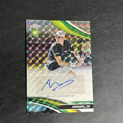 2025 Topps Chrome Tennis Matteo Arnaldi RC Geometric Auto 