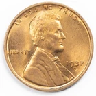1937-D Lincoln Cent Gem BU RD Uncirculated